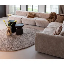 Woood Efia Wollteppich 200 x 202 cm Braun