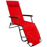 AMANKA Campingstuhl 178x60cm - Liegestuhl Sonnenliege Strandliege Campingliege Klappliege