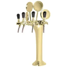 ich-zapfe Schanksäule, Gold 4-leitig, elegant, "Topp-Qualität!"