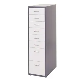 Mendler Boston Rollcontainer 110x28x41 cm dunkelgrau