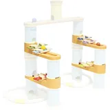 boppi Holz-Murmelbahn-Musikzubehör-Erweiterungspaket – Murmelbahn-Erweiterungsset – STEM-Spielzeug in Bambuskonstruktion für Kinder ab 3 Jahren mit 6 Glasmurmeln für Murmelbahn und Musiknoten