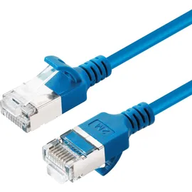 MicroConnect V-FTP6A075B-SLIM Netzwerkkabel Blau 7,5 m Cat6a U/FTP (STP)