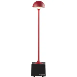 Flora Tischleuchte Outdoor mit Touchdimmer Rot