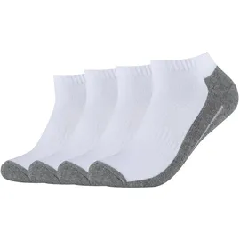 CAMANO Sneakersocken 4er Pack Orange/Weiß 43-46