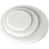 TIHONORI 1 Stück Weiße Pp Runde Kunststoffplatte, Hartplastik-Scheibenpad, Runde Aquarienabdeckung, Durchmesser 100 Mm, Dicke 12-30 Mm,15mm