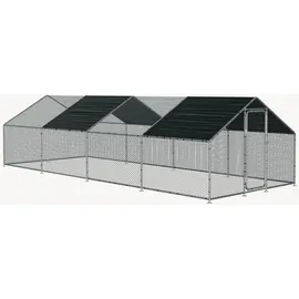 pro.tec Freilaufgehege Wels 300 x 800 x 200 cm grün/silberfarben