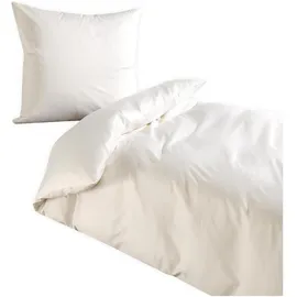 Traumschlaf Pure Unifarben Weiß 200 x 220 cm + 2 x 80 x 80 cm