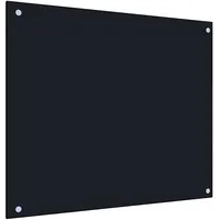 vidaXL Küchenrückwand Schwarz 70 x 60 cm Hartglas