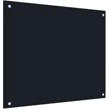 vidaXL Küchenrückwand Schwarz 70 x 60 cm Hartglas