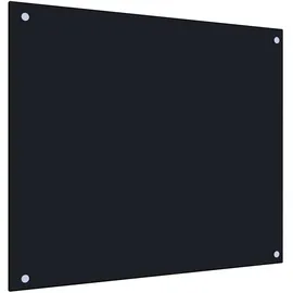 vidaXL Küchenrückwand Schwarz 70 x 60 cm Hartglas