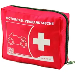 Actiomedic® CAR SAFETY Motorrad-Verbandtasche DIN 13167:2014 Rot