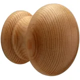 Gedotec 10 Stück Möbelknöpfe Holz Kiefer | Ø 30 mm | JENNIFER | Möbelgriffe mit Gewindeeinsatz | Schrankknöpfe & Türknöpfe für Schränke, Kommoden & Möbel | Möbelknauf & Schrankknauf