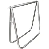 Wagner Design Klappbock Exclusiv Style - Aluminium eloxiert 78 x 74 x 25 cm, Rohr Durchmesser 35 mm und oval 35 x 45 mm, Tragkraft 100 kg, vielseitig einsetzbar für jeden Raumstil - 12641201