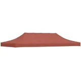 furnicato Pavillon-Ersatzdach Partyzelt-Dach 580x291 cm Terracotta-Rot UV- und wasserbeständig, 291 x 291 cm, Wetterfestes Ersatzdach aus Oxford-Gewebe für Pop-Up-Faltzelte braun 291 cm x 291 cm