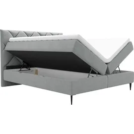 Mirjan24 Letra 160 x 200 cm H3 Grau/Schwarz