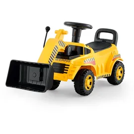 Vevor Sitzbagger, Kinderbagger, Bagger-Bulldozer-Spielzeug mit Kippschutz und Stauraum unter dem Sitz, Aufsitzbagger 25 kg Tragkraft, Lauflernhilfe