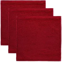 Möve frottana Pearl Seiftuch 30 x 30 cm ruby 3 St.