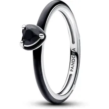 Pandora ME Schwarzes Chakra Herz Ring 193088C01 Damenring