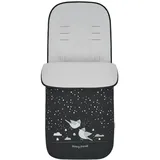 KIKKABOO Polar Friends Reißverschluss warmes Fleecefutter schwarz gemustert