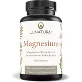 Lunatura Magnesium-Komplex mit fermentierter Kakaobohne - 180 Tabletten