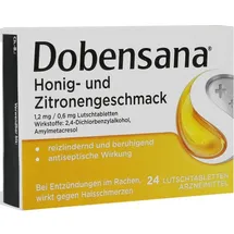 RECKITT Dobensana Honig- und Zitronengeschmack Lutschtabletten