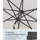 Songmics Sonnenschirm Ø 340 cm Beige