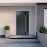 Gerda Haustür Thermo Prime 75 Rodan  (100 cm x 210 mm, DIN Anschlag: Rechts, Anthrazitgrau, Schwarze Details)