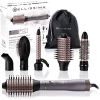 Bellissima Ceramic & Arganoil 6 in 1, Heißluftbürste, 6 Zubehörteile, Ionentechnologie, Bürsten mit Keramik- und Arganölbeschichtung, Trocknet und verleiht Volumen, Kaltluftstoß, 1000 W