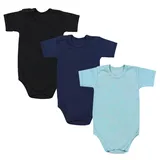 TupTam 3er Set Kurzarmbodys in blau | Gr.: 122