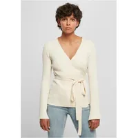 URBAN CLASSICS Rib Knit Wrapped Strickjacke White Sand XL