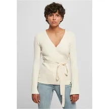 URBAN CLASSICS Rib Knit Wrapped Strickjacke White Sand XL