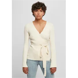 URBAN CLASSICS Rib Knit Wrapped Strickjacke White Sand XL