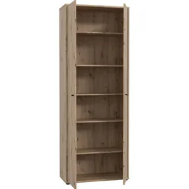 Forte Tempra Büroschrank 73,7 x 34,8 x 197,5 cm braun