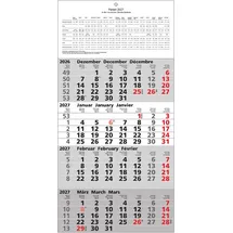 Adina Viermonatskalender 60x30cm 2027