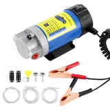 H-YEEU Dieselpumpe 12V 24V 100W Ölabsaugpumpe Kraftstoffpumpe Motoröl-Wechsel Diesel Umfüllpumpe Fluid ExtractorGeräuscharm Ausgestattet mit 3 Rohren