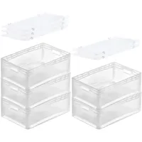 Proregal MegaDeal 5x Transparenter Eurobehälter LightLine mit offenem Griff