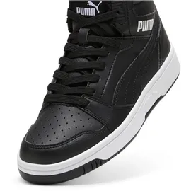 Puma Rebound V6 Mid WTR Kinder Schwarz/Weiß 39
