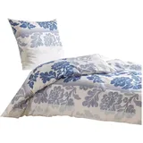 Traumschlaf Franka Floral Blau 155 x 200 cm + 80 x 80 cm