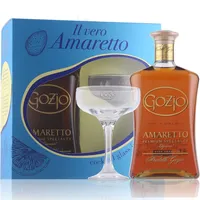 Gozio Amaretto 24% Vol. 0,7 l Geschenkset