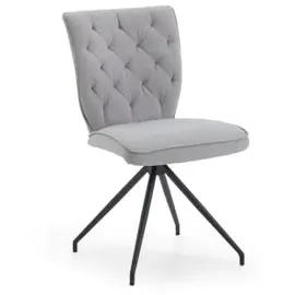 Niehoff Malta Schalenstuhl strapazierfähig silber