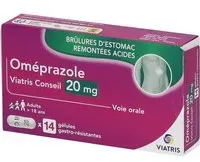 Oméprazole Mylan Conseil 20 mg Capsules Dures Gastro-Résistantes 14 pc(s)