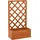 furnicato Garten-Spalier mit Blumenkasten 50 x 25 x 90 cm Orange