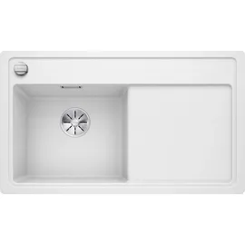 Blanco Zenar 45 S-F links Silgranit weiß Handbetätigung 848 x 498 mm