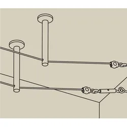 Paulmann Seilsystem Montageset Umlenker/Abhängung  Chrom 17824