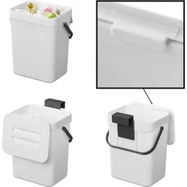 PRO PLUS Abfalleimer 3 l Weiß