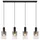 GLOBO Pendellampe 4-flg. 102,5 cm Rauchglas Metall schwarz