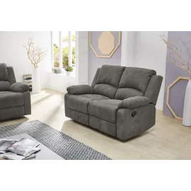 Jockenhöfer GRUPPE "Dakota, 148x97x87 cm", Microfaser VINTAGE grau/anthrazit