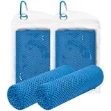 Yoimira Kühltuch, Als Cooling Towel, Kühlendes Handtuch 2er Set, Kühlhandtuch für Sport & Fitness, kühltücher für Gym Laufen Yoga Golf Tennis Camping Reisen