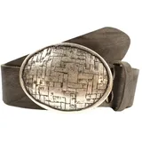 rettungsring gürtel Gürtel Leder grau 110