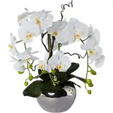 Creativ green Kunstorchidee Phalaenopsis, Creativ green, Höhe 55 cm, im Keramiktopf weiß